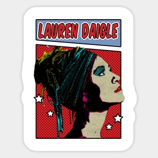 Lauren Daigle Pop Art Comic Style Sticker